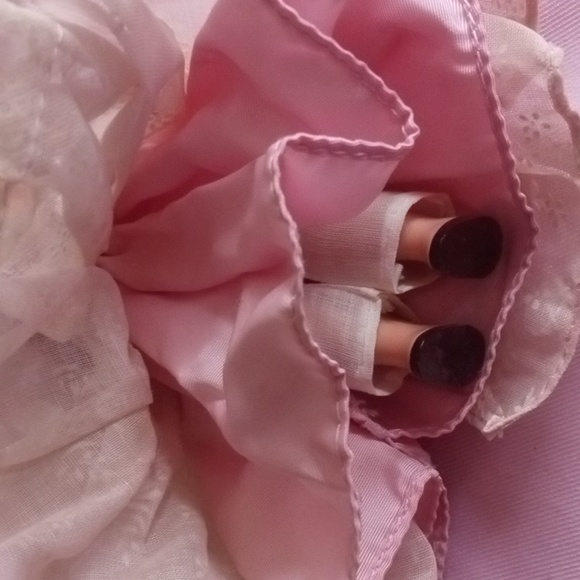 Collectible Vintage Storybook Doll Plastic Sleepy Eyes Pink #2 - Picture 5 of 16